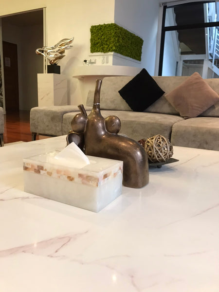 Benviar Style Luxurious Shell Tissue Box