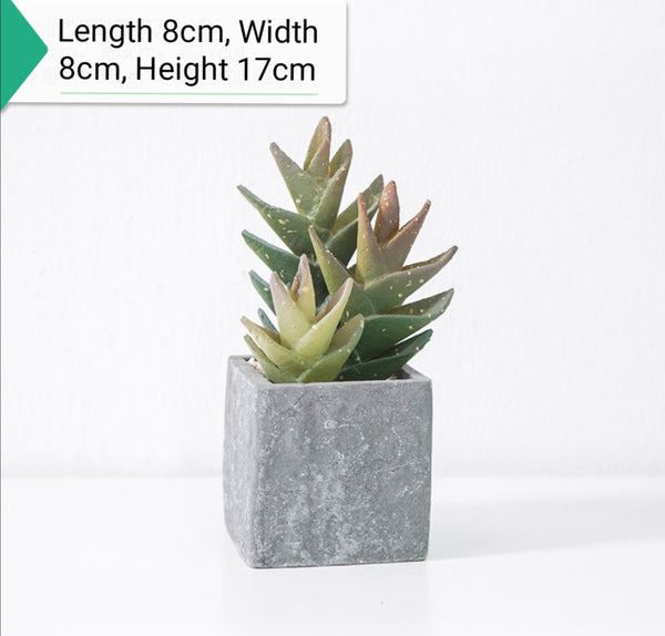 Cozy Artificial Concrete Potted Plants