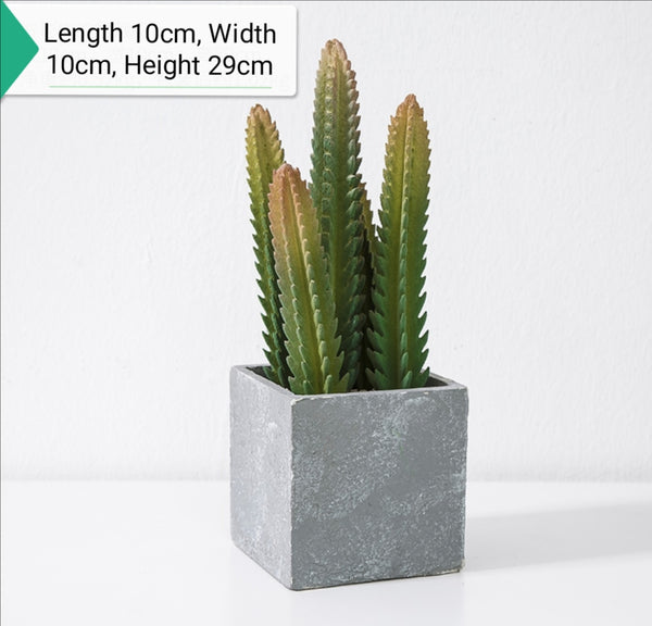 Cozy Artificial Concrete Potted Plants