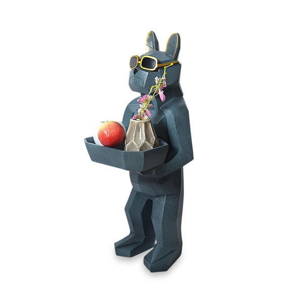 TADAO Geometric Decorative Cool Dog Tissue Box and Tray Holder