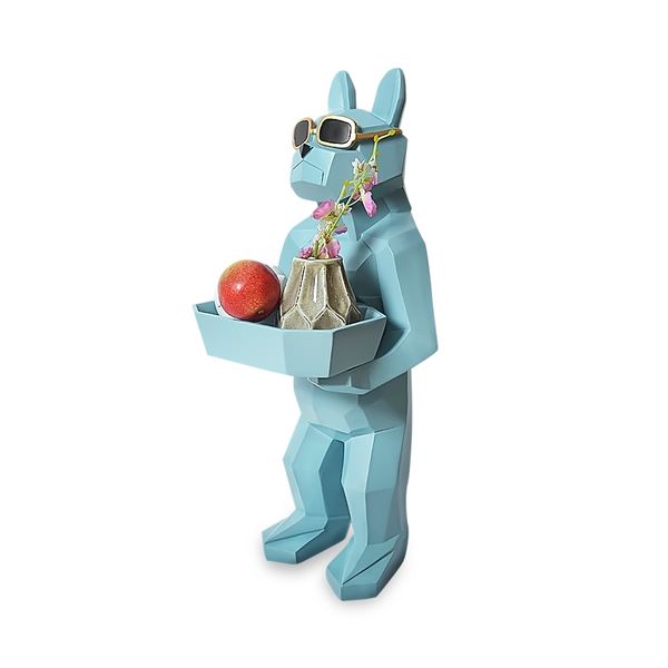 TADAO Geometric Decorative Cool Dog Tissue Box and Tray Holder