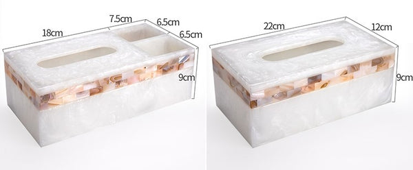 Benviar Style Luxurious Shell Tissue Box