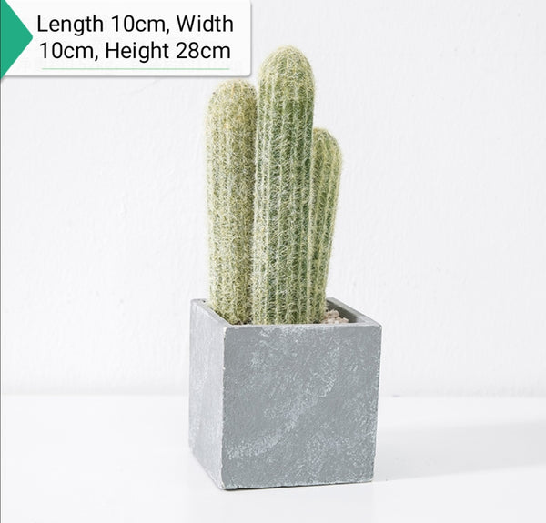 Cozy Artificial Concrete Potted Plants